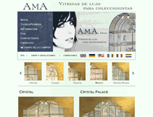 Tablet Screenshot of cristal-vitrinas.com